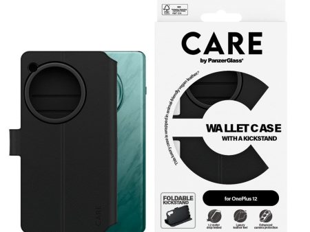 CARE by PanzerGlass OnePlus 12 Feature Wallet Case m. Ståfunktion - Sort Discount