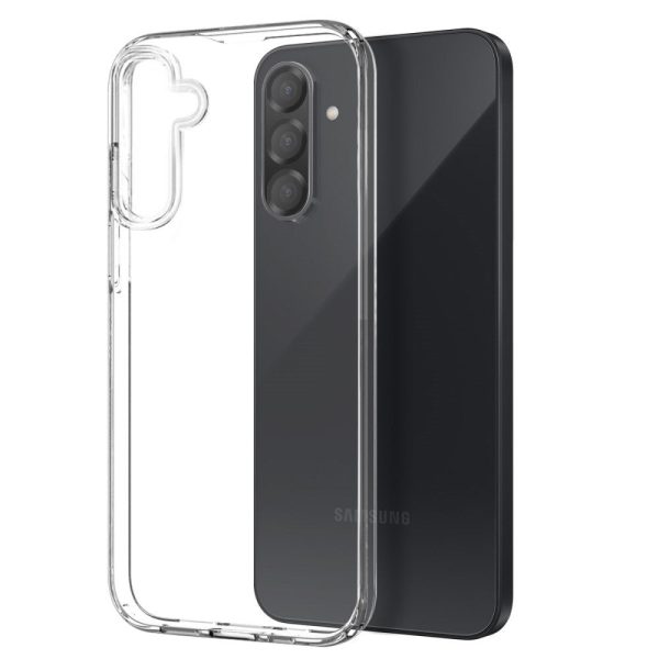 Samsung Galaxy A56 (5G) 2-i-1 Fleksibelt Plastik Cover & Hærdet Skærmbeskyttelsesglas - Gennemsigtig Online Sale