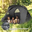 2-Person Outdoor Camping Tent with External Cover-Gray Hot on Sale