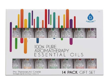 14 Pack of 100% Pure Essential Aromatherapy Oils by Pursonic Online