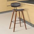 26  Brown Solid Wood Low Back Counter Height Bar Chair Online