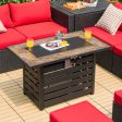 42 Inch 50000 BTU Propane Fire Pit Table with Ore Powder Surface Fashion