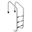 3-Step Stainless Steel Swimming Pool Ladder with Anti-Slip Step Supply