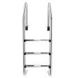 3-Step Stainless Steel Swimming Pool Ladder with Anti-Slip Step Supply