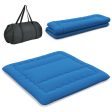 Foldable Futon Mattress with Washable Cover and Carry Bag for Camping Blue-King Size Online now