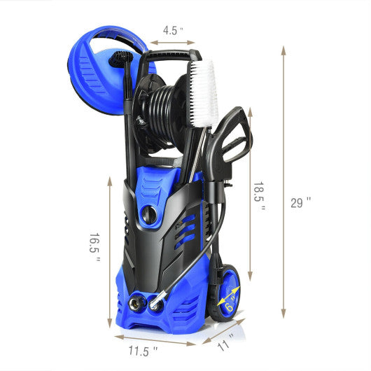 3000 PSI Electric High Pressure Washer With Patio Cleaner -Blue Online Hot Sale