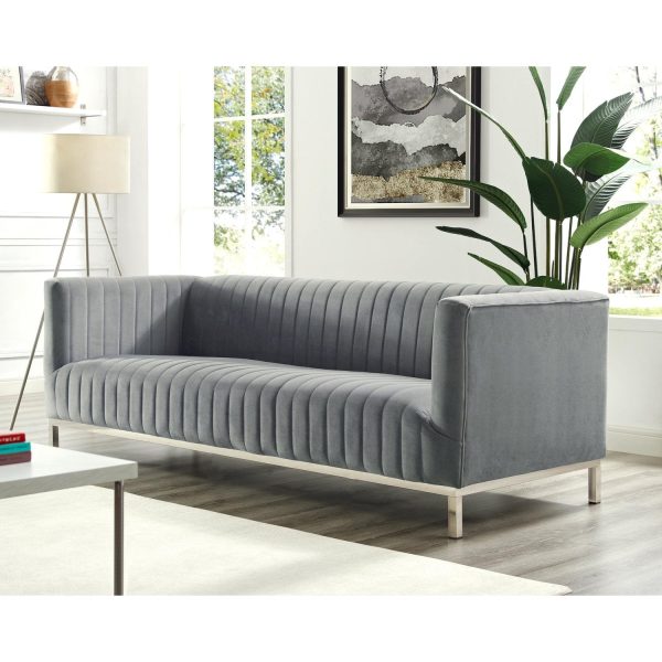 Sean Velvet 3-Seat Sofa Online Sale