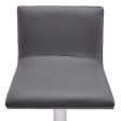 21  Gray And Silver Iron Swivel Backless Adjustable Height Bar Chair Cheap