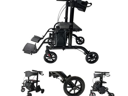 2 IN 1 Rolling Rollator Walker by Pursonic For Cheap