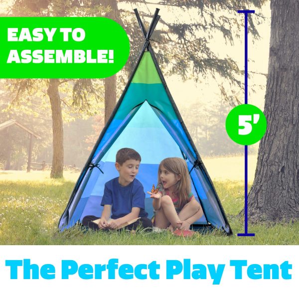 Teepee Tent (Blue) by USA Toyz Discount