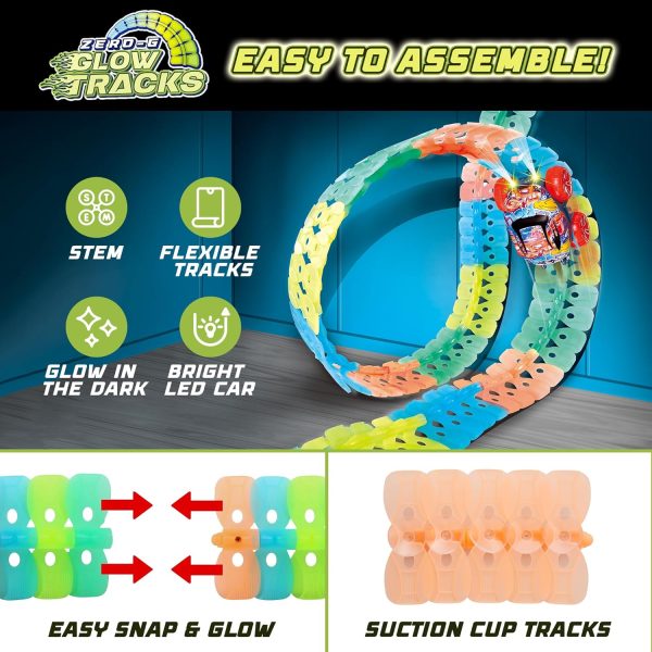 Zero-G Glow Tracks 60pcs by USA Toyz Hot on Sale