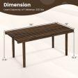 39 Inch Coffee Table with Slatted Tabletop for Living Room & Reception Room Online now