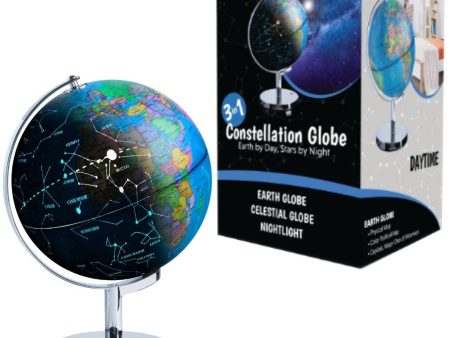 3-in-1 LED Constellation Globe by USA Toyz Supply