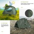 2-Person Outdoor Camping Tent with External Cover-Green Hot on Sale