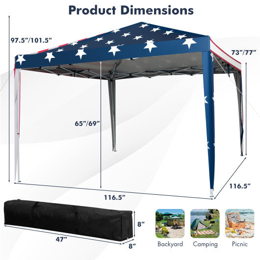 10 x 10 Feet Pop-up Canopy Tent Gazebo Canopy for Outdoor Online Hot Sale