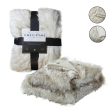 Waleed Faux Wolf Fur Throw For Cheap