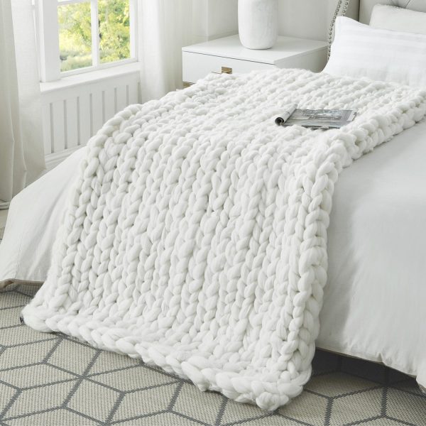 Yanis Chunky Knit Throw Online now