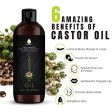 100% Pure Cold Pressed Castor Oil 16 Oz by Pursonic Online Sale