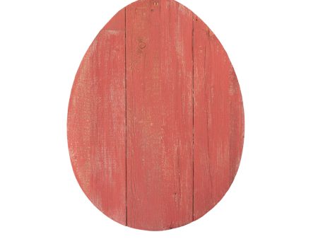 12  Farmhouse Red Wooden Large Egg Hot on Sale