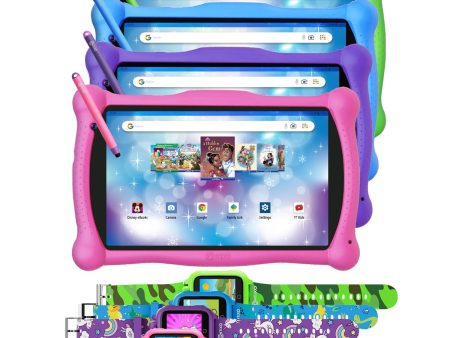 Contixo V10 7  Kids Tablet with Smart Watch Bundle by Contixo Fashion