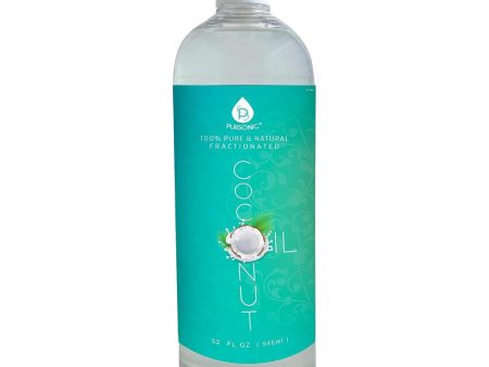 100% Pure Oil for Massages, Therapeutic Recipes & Essential Oils, Fractionated Coconut, 32 Fl Oz by Pursonic For Discount