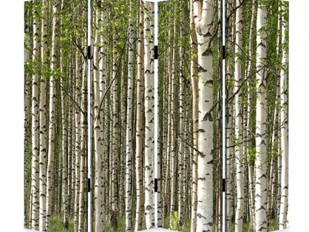 84  X 84  Multi Color Wood Canvas Prolific Forrest  Screen For Cheap