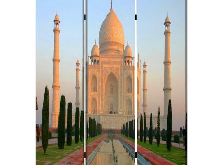 48  X 72  Multi Color Wood Canvas Taj Mahal  Screen Discount