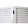 White Louvered Three Panel Room Divider Screen Online Hot Sale