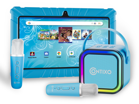 Contixo V8 7  Kids Tablet with Kids Bluetooth Karaoke and Two Microphones by Contixo Sale