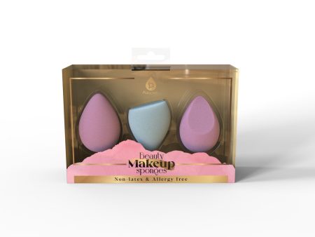 3-Pack Beauty Makeup Sponges – Multi-Shape Blenders for Flawless Application by Pursonic Online now