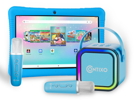 Contixo K102 10  Kids Tablet with Kids Bluetooth Karaoke and Two Microphones by Contixo For Discount