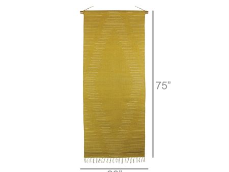 Yellow Ochre Jute Wall Hanging Fashion